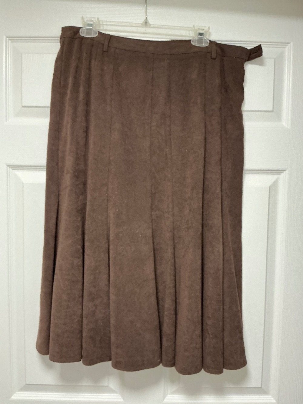 Faux suede skirt